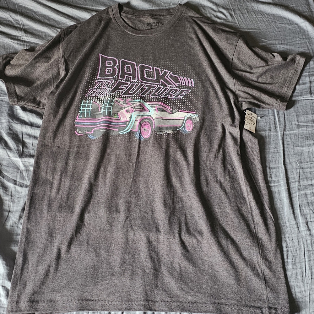 Back to the Future Graphic T-Shirt - Gray